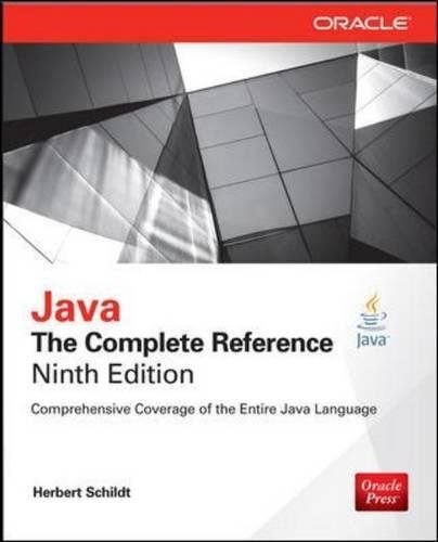 Book Cover Java: The Complete Reference, Ninth Edition