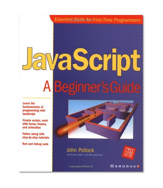 Book Cover JavaScript: A Beginner's Guide