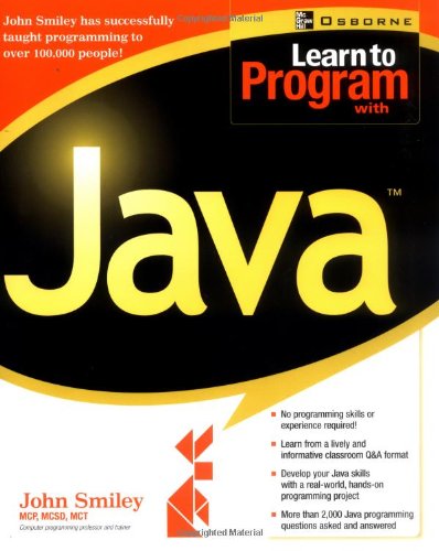 Book Cover Learn to Program with Java