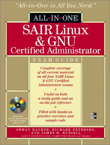 Book Cover SAIR Linux & GNU Certified Administrator All-in-One Exam Guide