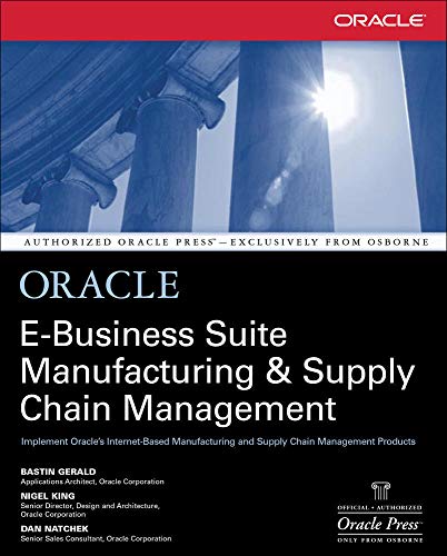 Book Cover Oracle E-Business Suite Manufacturing & Supply Chain Management