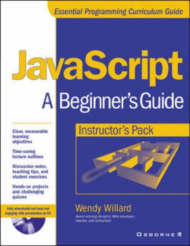 Book Cover Instructor's Manual: Im Javascript: Beginner's Guide