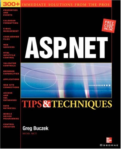 Book Cover ASP.NET Tips & Techniques