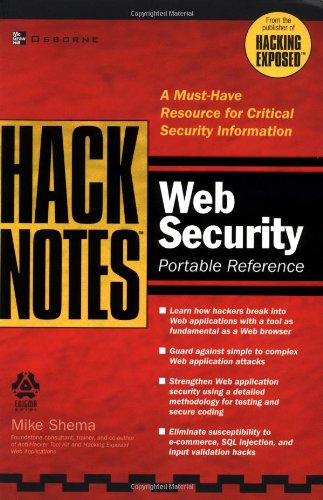 Book Cover HackNotes(tm) Web Security Pocket Reference
