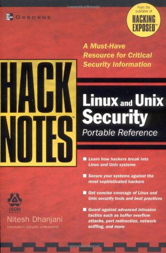 Book Cover HackNotes(tm) Linux and Unix Security Portable Reference