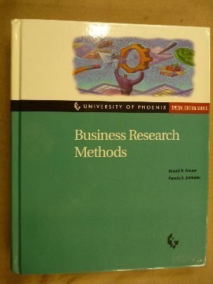 Book Cover Business Research Methods (University of Phoenix: Special Edition Series)