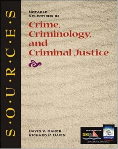 Book Cover Sources: Notable Selections in Crime, Criminology, and Criminal Justice