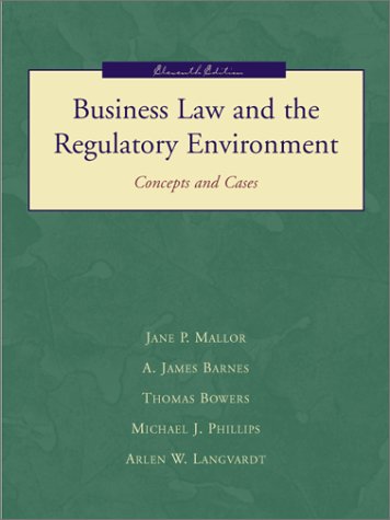 Book Cover Business Law and the Regulatory Environment with Powerweb
