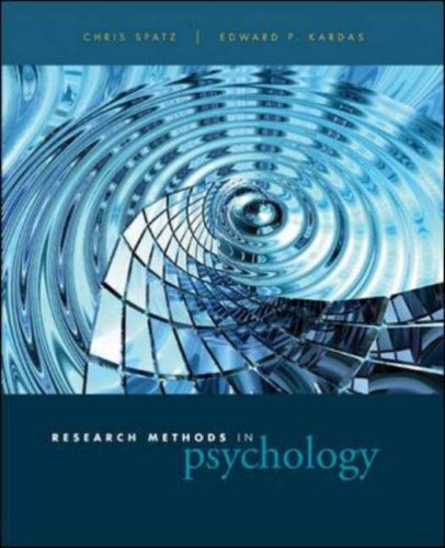 Book Cover Research Methods in Psychology: Ideas, Techniques, and Reports