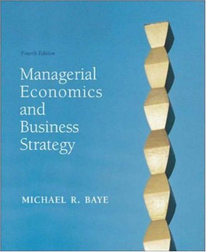 Book Cover Managerial Economics & Business Strategy w/Data Disk