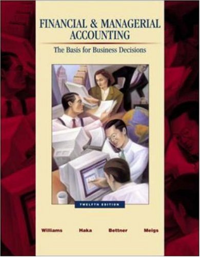 Book Cover Financial & Managerial Accounting: A Basis for Business Decisions with Revised Student CD-ROM , NetTutor & PowerWeb Package