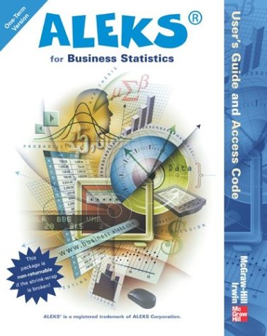 Book Cover ALEKS for Business Statistics User's Guide and Access Code (Stand Alone for 1 Semester)