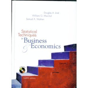 Book Cover Statistical Techniques in Business & Economics (Irwin/Mcgraw-Hill Series in Operations and Decision Sciences.)