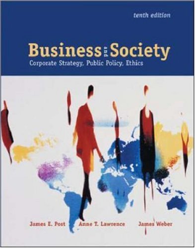 Book Cover Business & Society: Corporate Strategy, Public Policy, and Ethics  with PowerWeb and Enron Case