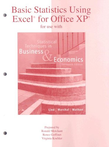 Book Cover Basic Statistics Using Excel to accompany Statistical Techniques in Business and Economics