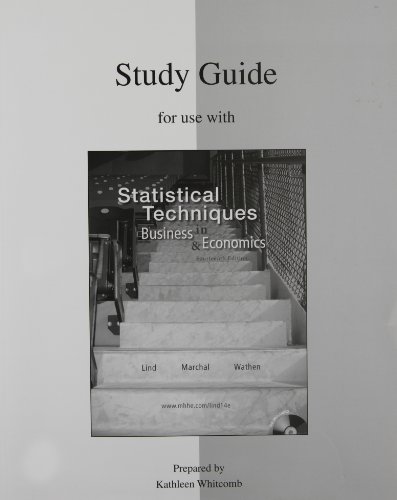 Book Cover Study Guide to accompany Statistical Techniques in Business & Economics 14e