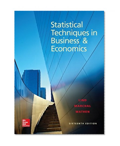 Book Cover Loose Leaf for Statistical Techniques in Business and Economics (Mcgraw-Hill/Irwin Series in Operations and Decision Sciences)