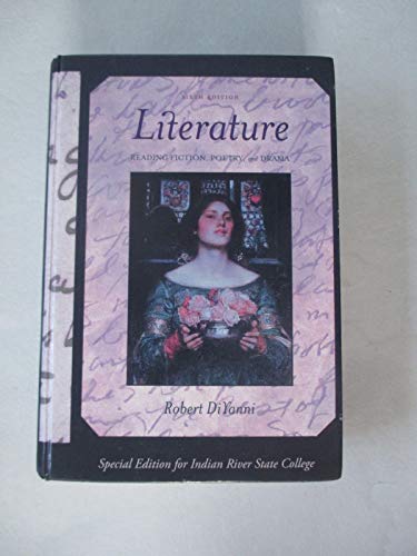Book Cover Literature Reading Fiction, Poerty, and Drama. Special Edition for Indian River State College