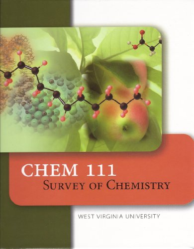 Book Cover Chem 111 Survey of Chemistry West Virginia University