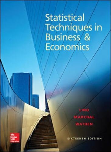 Book Cover Statistical Techniques in Business and Economics, 16th Edition