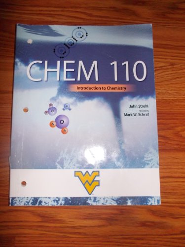 Book Cover introduction to chemistry (chem 110)