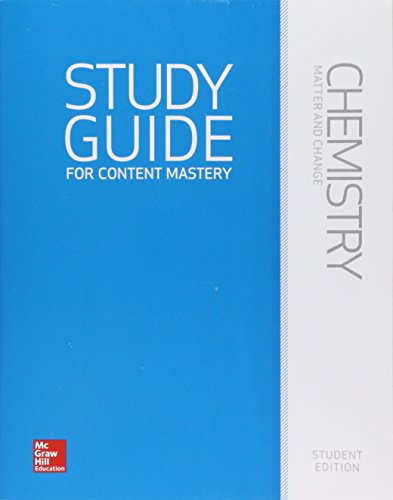 Book Cover Chemistry: Matter and Change; Study Guide for Content Mastery