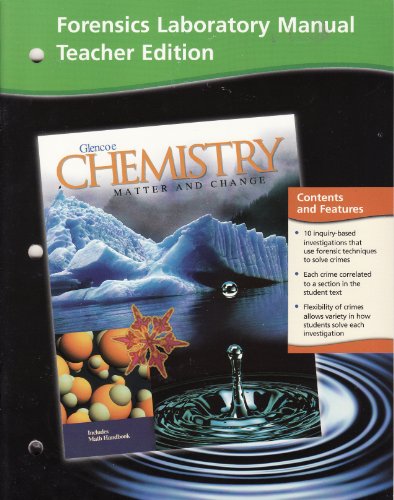 Book Cover Glencoe Chemistry Matter and Change: Forensics Laboratory Manual, Teacher Edition