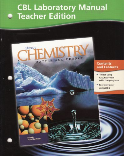 Book Cover Laboratory Manual Teacher Edition Glencoe Chemistry Matter and Change