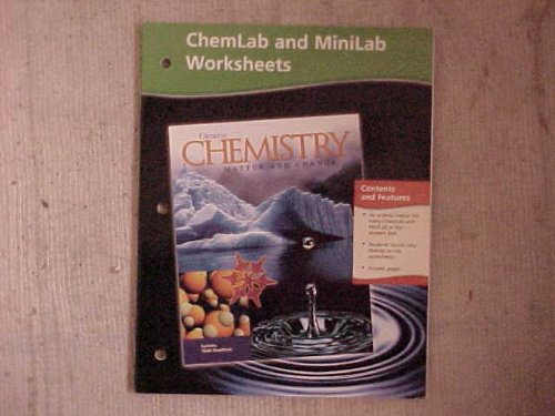 Book Cover Chemistry: Matter and Change, Chemlab and Minilab Worksheets