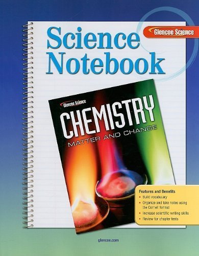 Book Cover Science Notebook: Chemistry: Matter and Change (Glencoe Science)