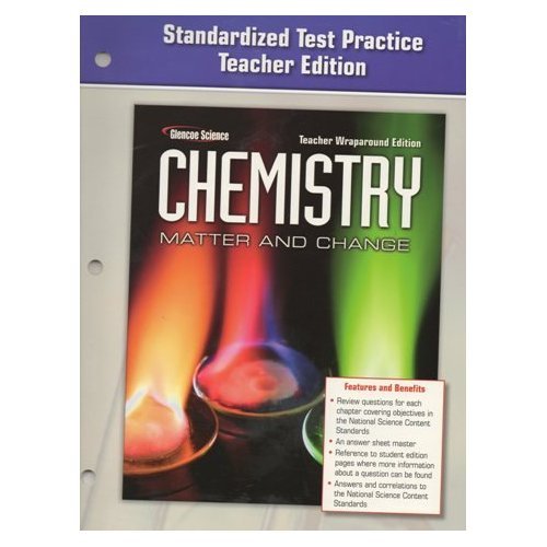 Book Cover Glencoe Chemistry Test Practice Teacher Edition (Matter and Change)