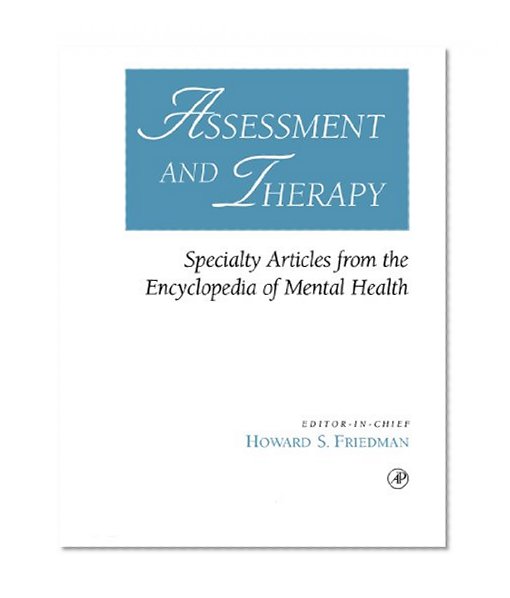 Book Cover Assessment and Therapy: Specialty Articles from the Encyclopedia of Mental Health
