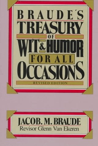 Book Cover Braude's Treasury Wit & Humor Revised