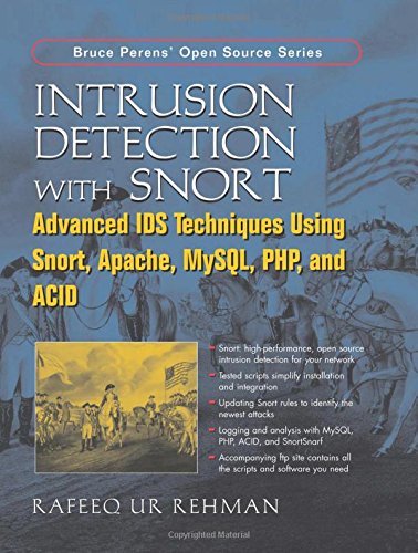 Book Cover Intrusion Detection With SNORT, Apache, MySQL, PHP, And ACID