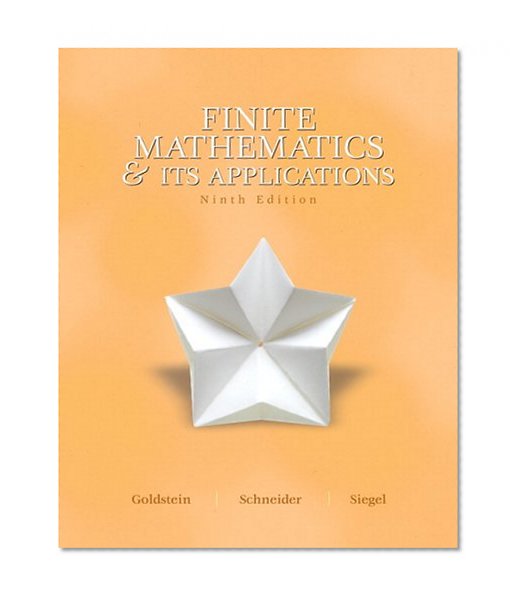 Book Cover Finite Mathematics and Its Applications (9th Edition)