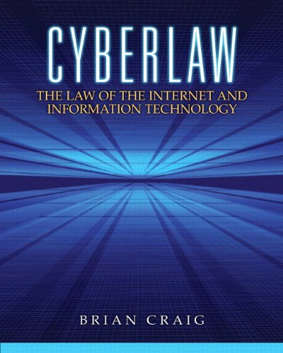 Book Cover Cyberlaw: The Law of the Internet and Information Technology