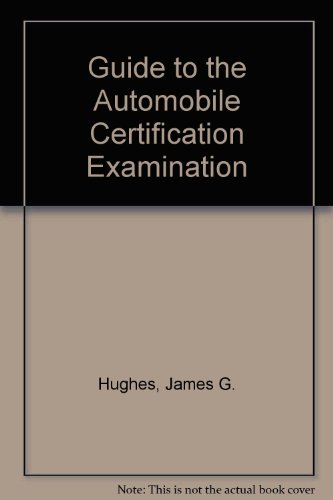 Book Cover Guide to the Automobile Certification Examination
