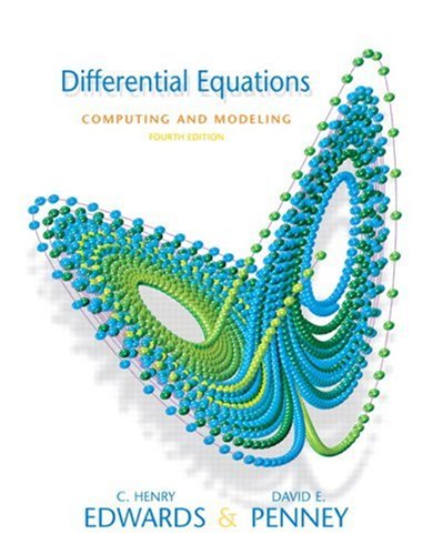 Book Cover Differential Equations Computing and Modeling (4th Edition)