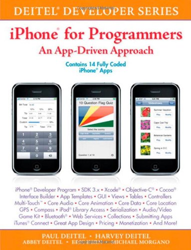 Book Cover iPhone for Programmers: An App-Driven Approach (Deitel Developer Series)