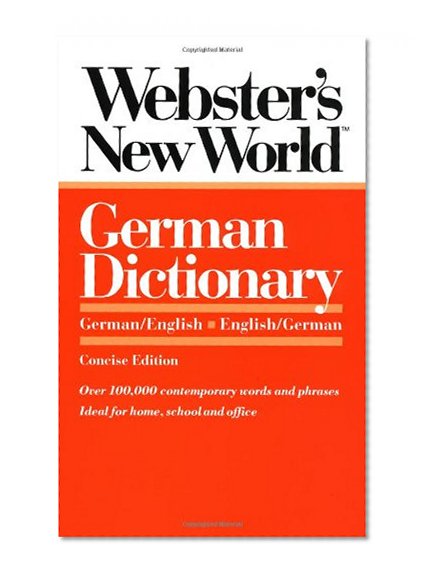 Book Cover Webster's New World German Dictionary: German/English English/German