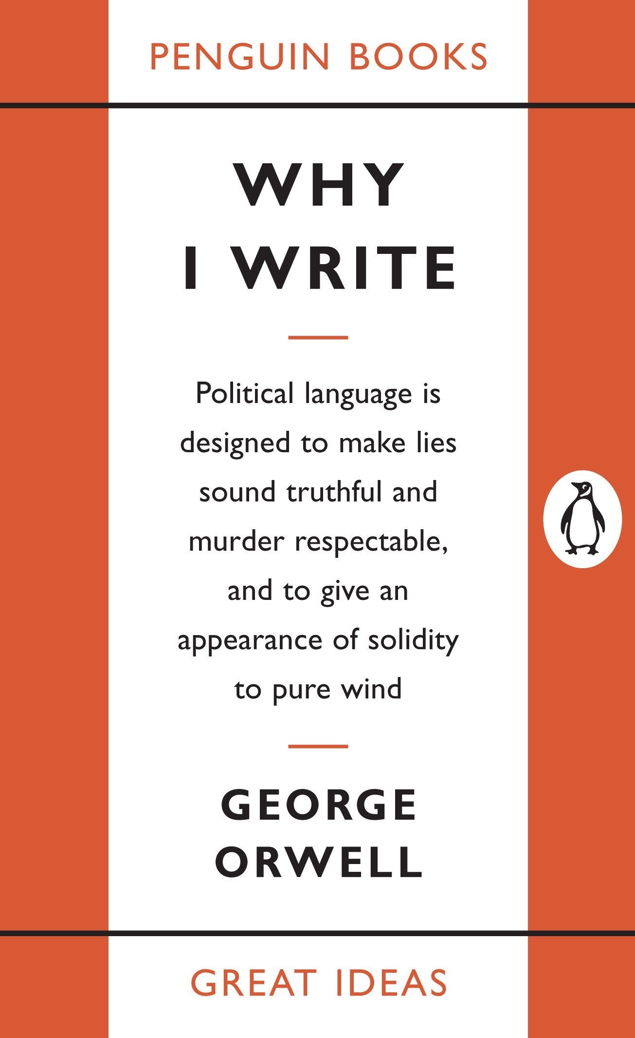 Book Cover Why I Write (Penguin Great Ideas)