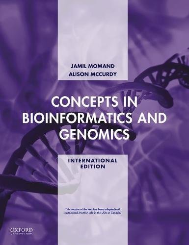 Book Cover Concepts in Bioinformatics and Genomics