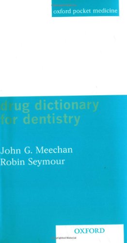 Book Cover Drug Dictionary for Dentistry