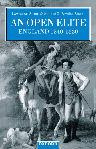 Book Cover An Open Elite?: England 1540-1880 (Clarendon Paperbacks)