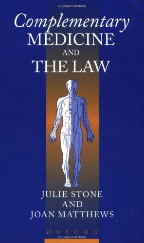 Book Cover Complementary Medicine and the Law
