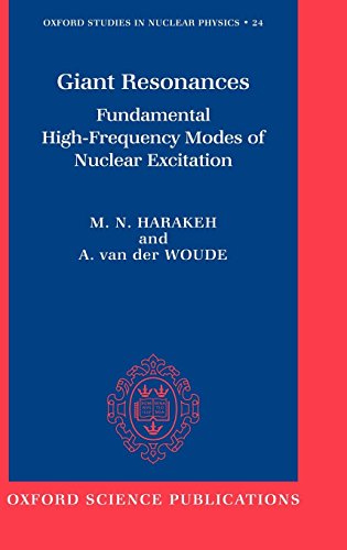 Book Cover Giant Resonances: Fundamental High-Frequency Modes of Nuclear Excitation (Oxford Studies in Nuclear Physics (24))