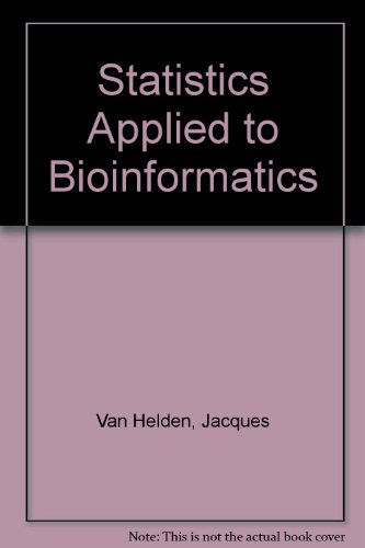 Book Cover Statistics Applied to Bioinformatics