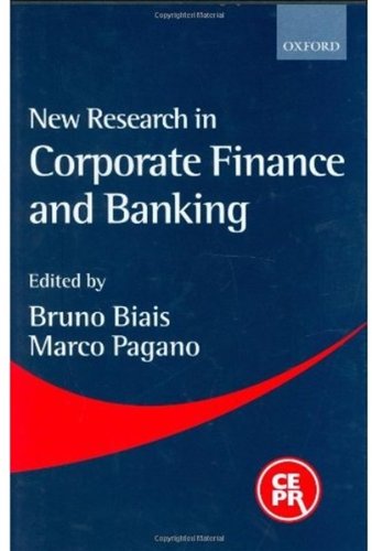 Book Cover New Research in Corporate Finance and Banking