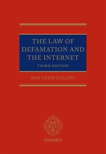 Book Cover The Law of Defamation and The Internet