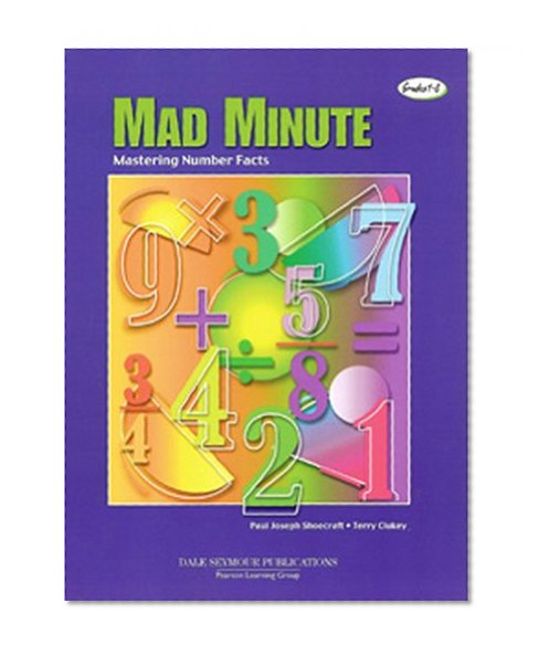 Book Cover Mad Minute: Mastering Number Facts, Grades1-8
